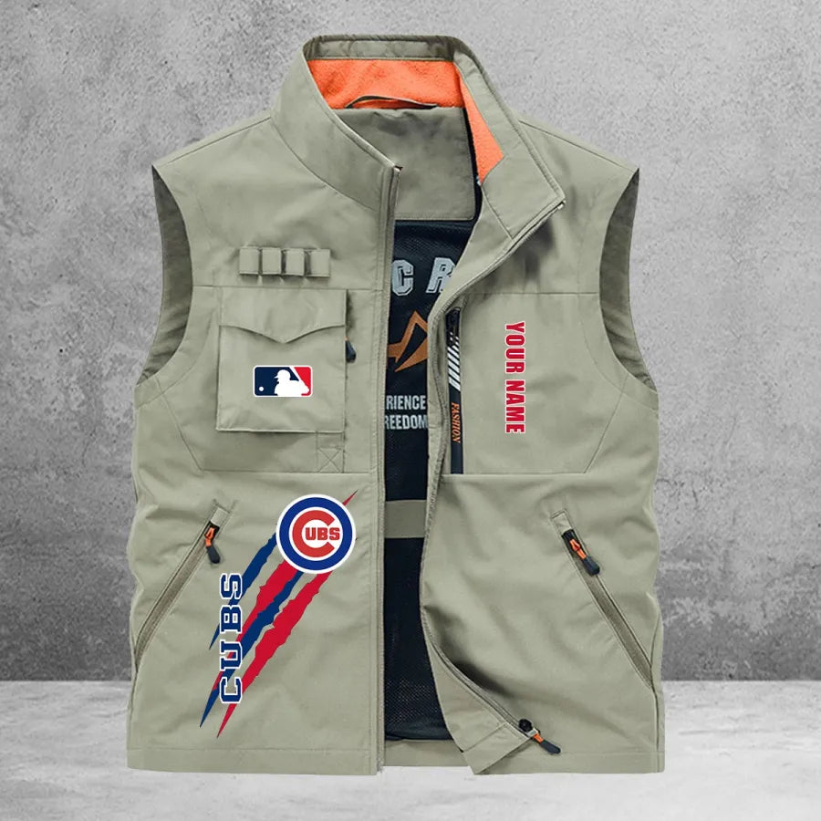 LIMITED EDITION - NEW CUSTOMIZED MLB04 CCS CHICAGO CUBS SLEEVELESS VEST