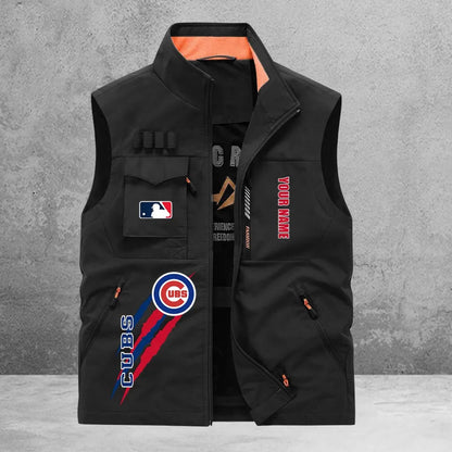 LIMITED EDITION - NEW CUSTOMIZED MLB04 CCS CHICAGO CUBS SLEEVELESS VEST