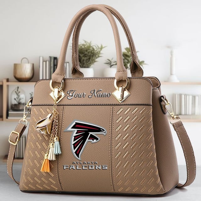 LIMITED EDITION - NEW CUSTOMIZED NFL18 ATF ATLANTA FALCONS LUXURY HANDBAG IN MULTIPLE COLORS