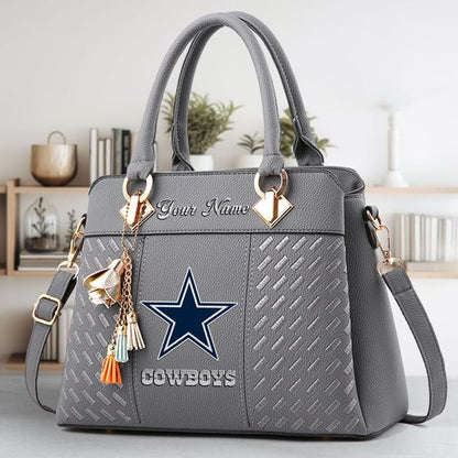LIMITED EDITION - NEW CUSTOMIZED NFL21 DCB DALLAS COWBOYS LUXURY HANDBAG IN MULTIPLE COLORS