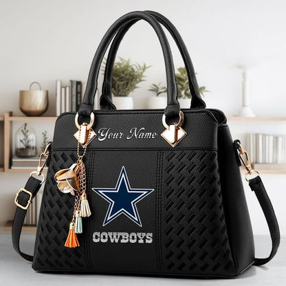 LIMITED EDITION - NEW CUSTOMIZED NFL21 DCB DALLAS COWBOYS LUXURY HANDBAG IN MULTIPLE COLORS