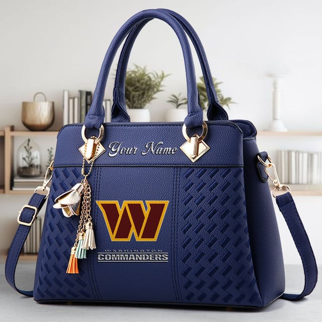 LIMITED EDITION - NEW CUSTOMIZED NFL12 WTC WASHINGTON COMMANDERS LUXURY HANDBAG IN MULTIPLE COLORS