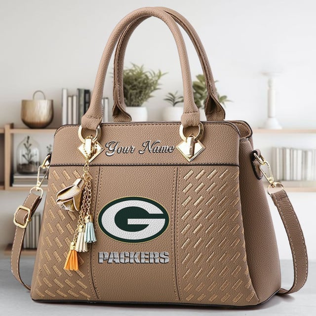 LIMITED EDITION - NEW CUSTOMIZED NFL08 GBP GREEN BAY PACKERS LUXURY HANDBAG IN MULTIPLE COLORS