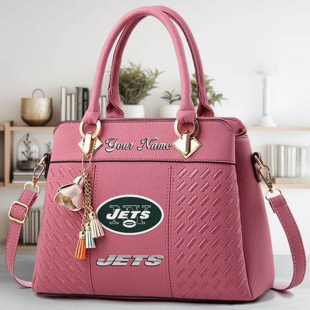 LIMITED EDITION - NEW CUSTOMIZED NFL25 NYJ NEW YORK JETS LUXURY HANDBAG IN MULTIPLE COLORS