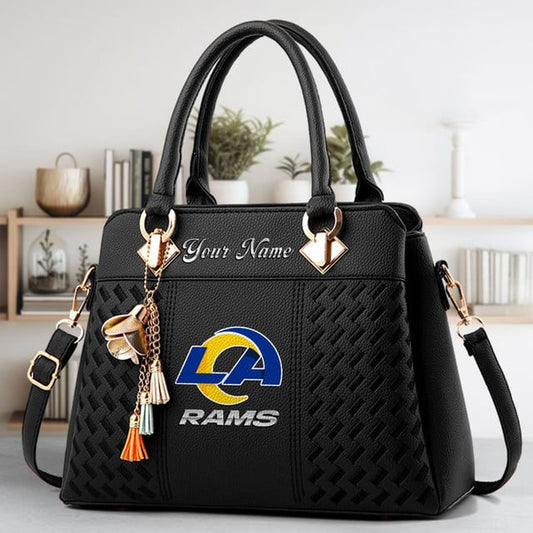 LIMITED EDITION - NEW CUSTOMIZED NFL22 LAR LOS ANGELES RAMS LUXURY HANDBAG IN MULTIPLE COLORS