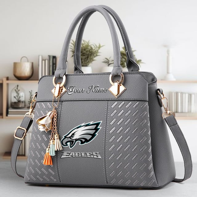 LIMITED EDITION - NEW CUSTOMIZED NFL02 PPE PHILADELPHIA EAGLES LUXURY HANDBAG IN MULTIPLE COLORS