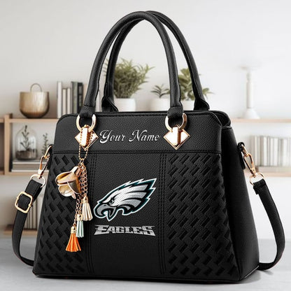 LIMITED EDITION - NEW CUSTOMIZED NFL02 PPE PHILADELPHIA EAGLES LUXURY HANDBAG IN MULTIPLE COLORS