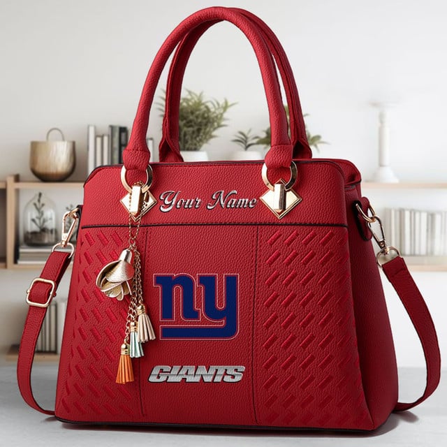 LIMITED EDITION - NEW CUSTOMIZED NFL32 NYG NEW YORK GIANTS LUXURY HANDBAG IN MULTIPLE COLORS