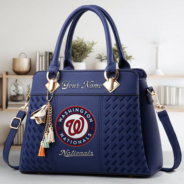 LIMITED EDITION - NEW CUSTOMIZED MLB28 WNS WASHINGTON NATIONALS WOMEN'S HANDBAGS MULTICOLOR