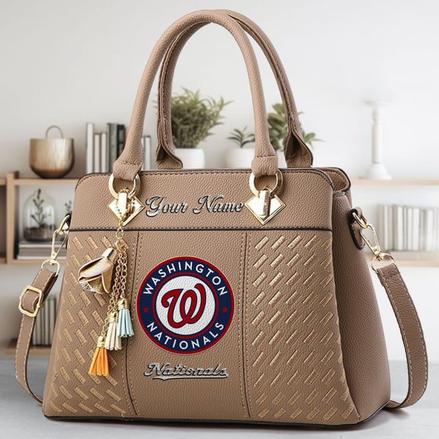 LIMITED EDITION - NEW CUSTOMIZED MLB28 WNS WASHINGTON NATIONALS WOMEN'S HANDBAGS MULTICOLOR