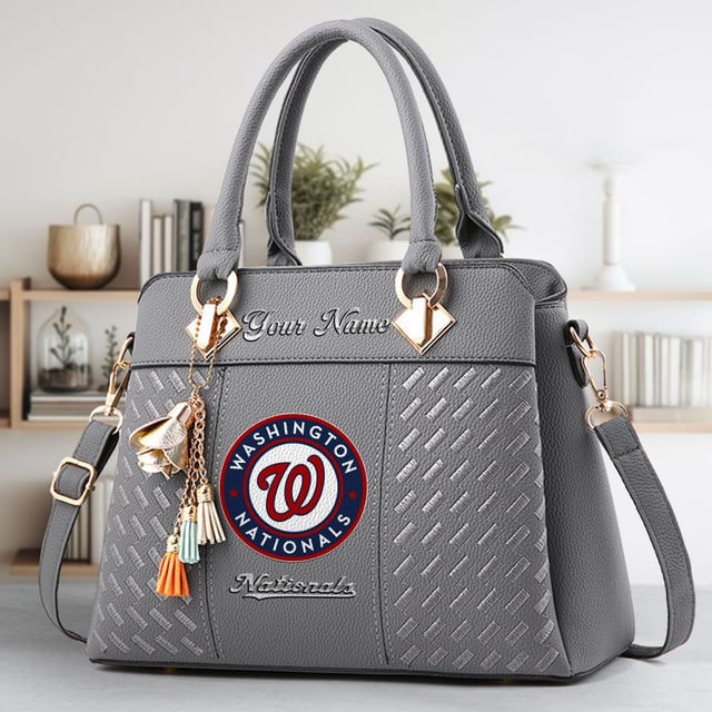 LIMITED EDITION - NEW CUSTOMIZED MLB28 WNS WASHINGTON NATIONALS WOMEN'S HANDBAGS MULTICOLOR
