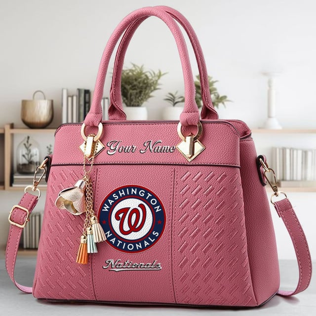 LIMITED EDITION - NEW CUSTOMIZED MLB28 WNS WASHINGTON NATIONALS WOMEN'S HANDBAGS MULTICOLOR