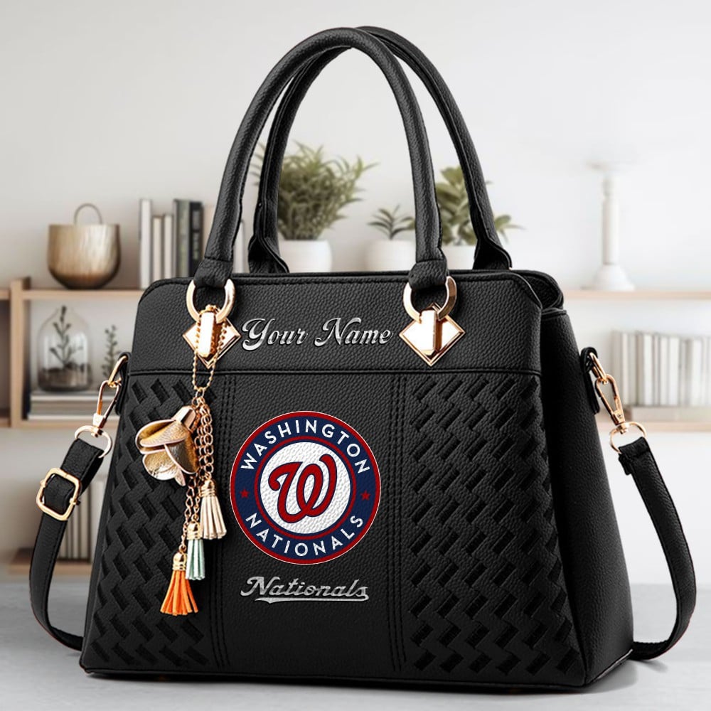 LIMITED EDITION - NEW CUSTOMIZED MLB28 WNS WASHINGTON NATIONALS WOMEN'S HANDBAGS MULTICOLOR