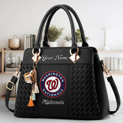 LIMITED EDITION - NEW CUSTOMIZED MLB28 WNS WASHINGTON NATIONALS WOMEN'S HANDBAGS MULTICOLOR
