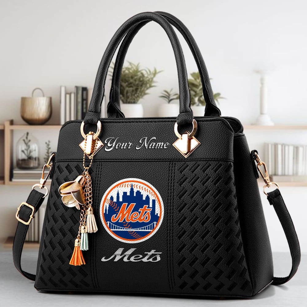 LIMITED EDITION - NEW CUSTOMIZED MLB17 NYM NEW YORK METS WOMEN'S HANDBAGS MULTICOLOR