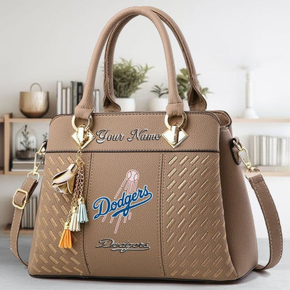 LIMITED EDITION - NEW CUSTOMIZED MLB02 LAD LOS ANGELES DODGERS WOMEN'S HANDBAGS MULTICOLOR