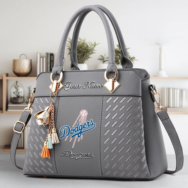LIMITED EDITION - NEW CUSTOMIZED MLB02 LAD LOS ANGELES DODGERS WOMEN'S HANDBAGS MULTICOLOR