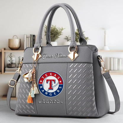 LIMITED EDITION - NEW CUSTOMIZED MLB08 TRS TEXAS RANGERS WOMEN'S HANDBAGS MULTICOLOR