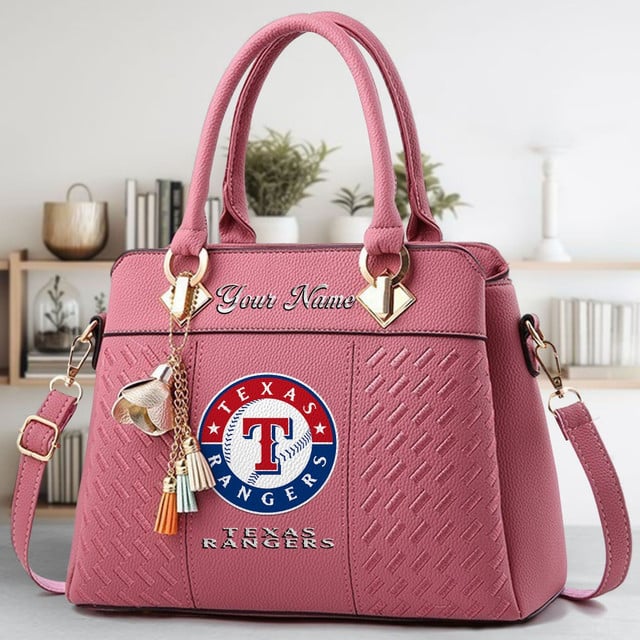 LIMITED EDITION - NEW CUSTOMIZED MLB08 TRS TEXAS RANGERS WOMEN'S HANDBAGS MULTICOLOR