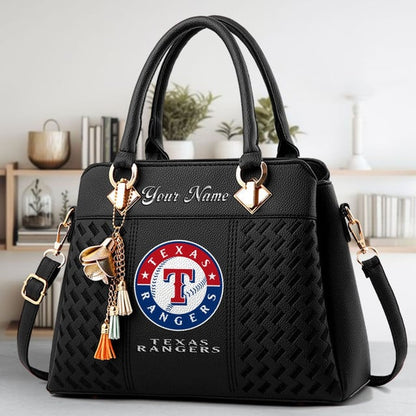 LIMITED EDITION - NEW CUSTOMIZED MLB08 TRS TEXAS RANGERS WOMEN'S HANDBAGS MULTICOLOR