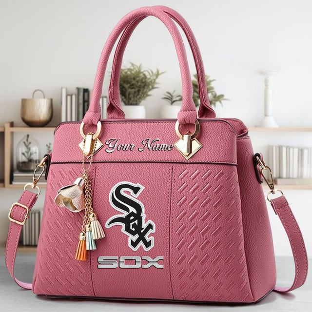 LIMITED EDITION - NEW CUSTOMIZED MLB26 CWS CHICAGO WHITE SOX WOMEN'S HANDBAGS MULTICOLOR
