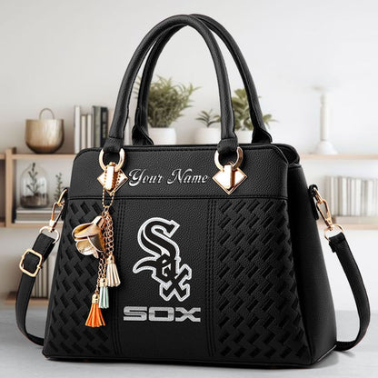 LIMITED EDITION - NEW CUSTOMIZED MLB26 CWS CHICAGO WHITE SOX WOMEN'S HANDBAGS MULTICOLOR