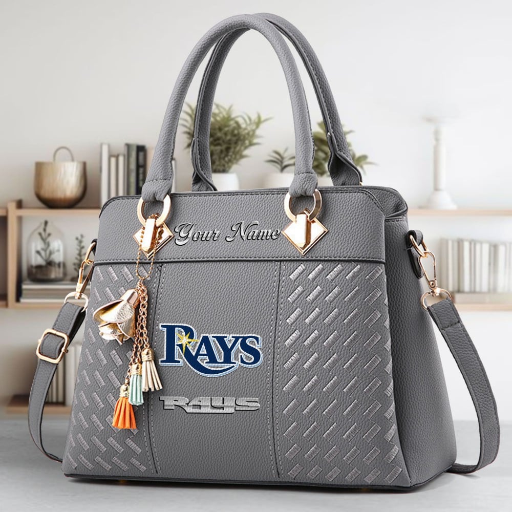 LIMITED EDITION - NEW CUSTOMIZED MLB21 TBR TAMPA BAY RAYS WOMEN'S HANDBAGS MULTICOLOR