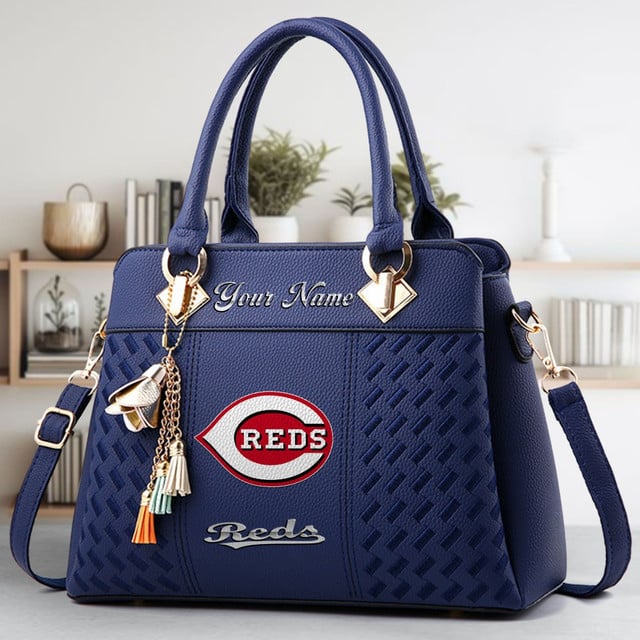 LIMITED EDITION - NEW CUSTOMIZED MLB05 CRS CINCINNATI REDS WOMEN'S HANDBAGS MULTICOLOR