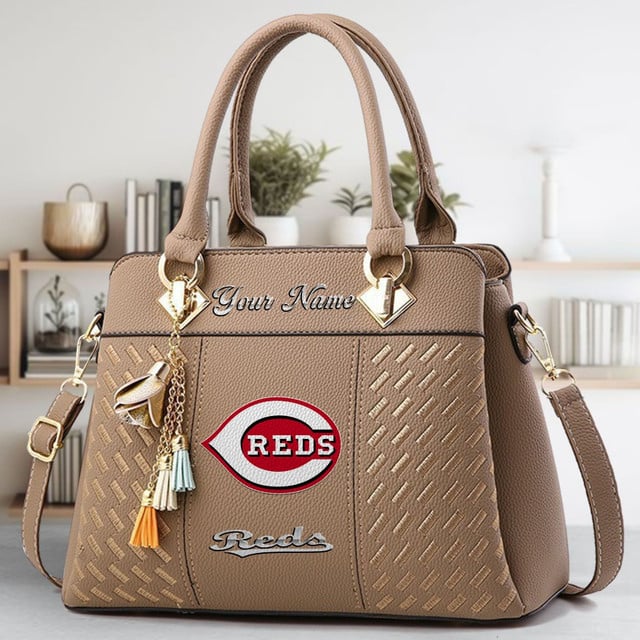 LIMITED EDITION - NEW CUSTOMIZED MLB05 CRS CINCINNATI REDS WOMEN'S HANDBAGS MULTICOLOR