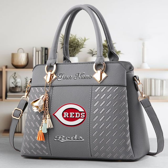 LIMITED EDITION - NEW CUSTOMIZED MLB05 CRS CINCINNATI REDS WOMEN'S HANDBAGS MULTICOLOR