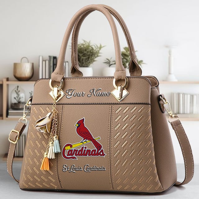 LIMITED EDITION - NEW CUSTOMIZED MLB24 SLC ST. LOUIS CARDINALS WOMEN'S HANDBAGS MULTICOLOR