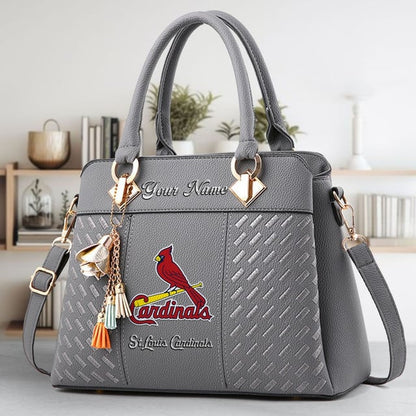 LIMITED EDITION - NEW CUSTOMIZED MLB24 SLC ST. LOUIS CARDINALS WOMEN'S HANDBAGS MULTICOLOR