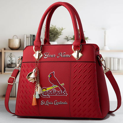 LIMITED EDITION - NEW CUSTOMIZED MLB24 SLC ST. LOUIS CARDINALS WOMEN'S HANDBAGS MULTICOLOR