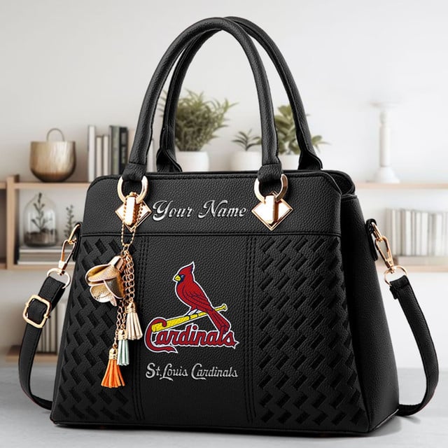 LIMITED EDITION - NEW CUSTOMIZED MLB24 SLC ST. LOUIS CARDINALS WOMEN'S HANDBAGS MULTICOLOR
