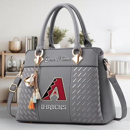LIMITED EDITION - NEW CUSTOMIZED MLB07 ADS ARIZONA DIAMONDBACKS WOMEN'S HANDBAGS MULTICOLOR