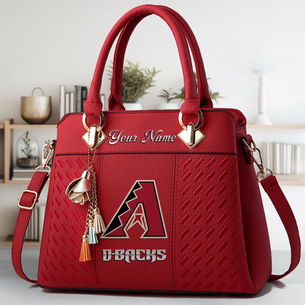 LIMITED EDITION - NEW CUSTOMIZED MLB07 ADS ARIZONA DIAMONDBACKS WOMEN'S HANDBAGS MULTICOLOR