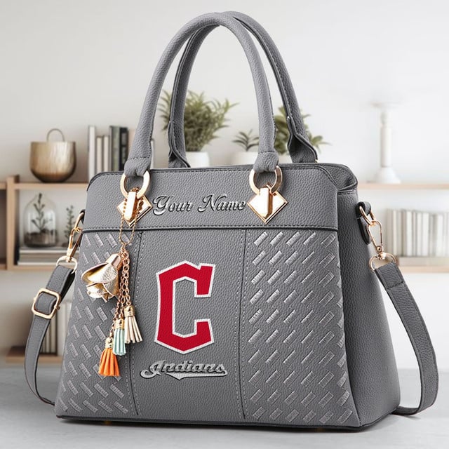 LIMITED EDITION - NEW CUSTOMIZED MLB13 CGS CLEVELAND GUARDIANS WOMEN'S HANDBAGS MULTICOLOR