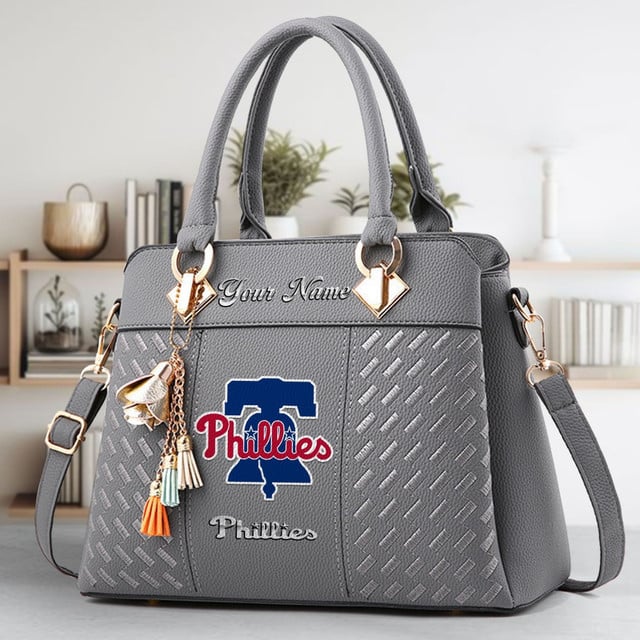 LIMITED EDITION - NEW CUSTOMIZED MLB11 PPS PHILADELPHIA PHILLIES WOMEN'S HANDBAGS MULTICOLOR