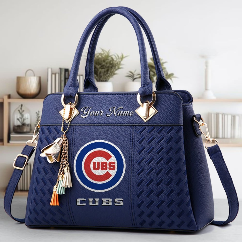 LIMITED EDITION - NEW CUSTOMIZED MLB04 CCS CHICAGO CUBS WOMEN'S HANDBAGS MULTICOLOR