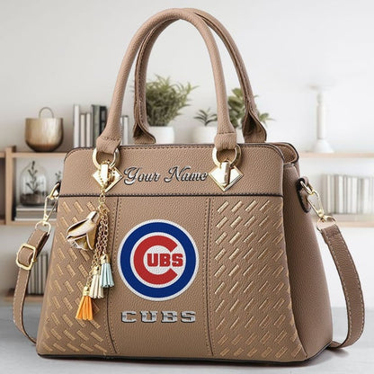 LIMITED EDITION - NEW CUSTOMIZED MLB04 CCS CHICAGO CUBS WOMEN'S HANDBAGS MULTICOLOR