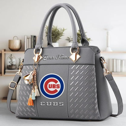 LIMITED EDITION - NEW CUSTOMIZED MLB04 CCS CHICAGO CUBS WOMEN'S HANDBAGS MULTICOLOR
