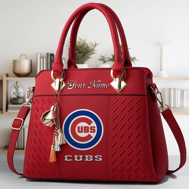LIMITED EDITION - NEW CUSTOMIZED MLB04 CCS CHICAGO CUBS WOMEN'S HANDBAGS MULTICOLOR