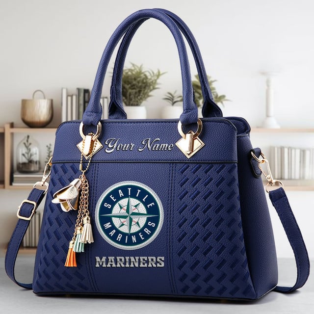 LIMITED EDITION - NEW CUSTOMIZED MLB14 SMS SEATTLE MARINERS WOMEN'S HANDBAGS MULTICOLOR