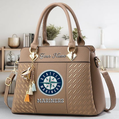 LIMITED EDITION - NEW CUSTOMIZED MLB14 SMS SEATTLE MARINERS WOMEN'S HANDBAGS MULTICOLOR