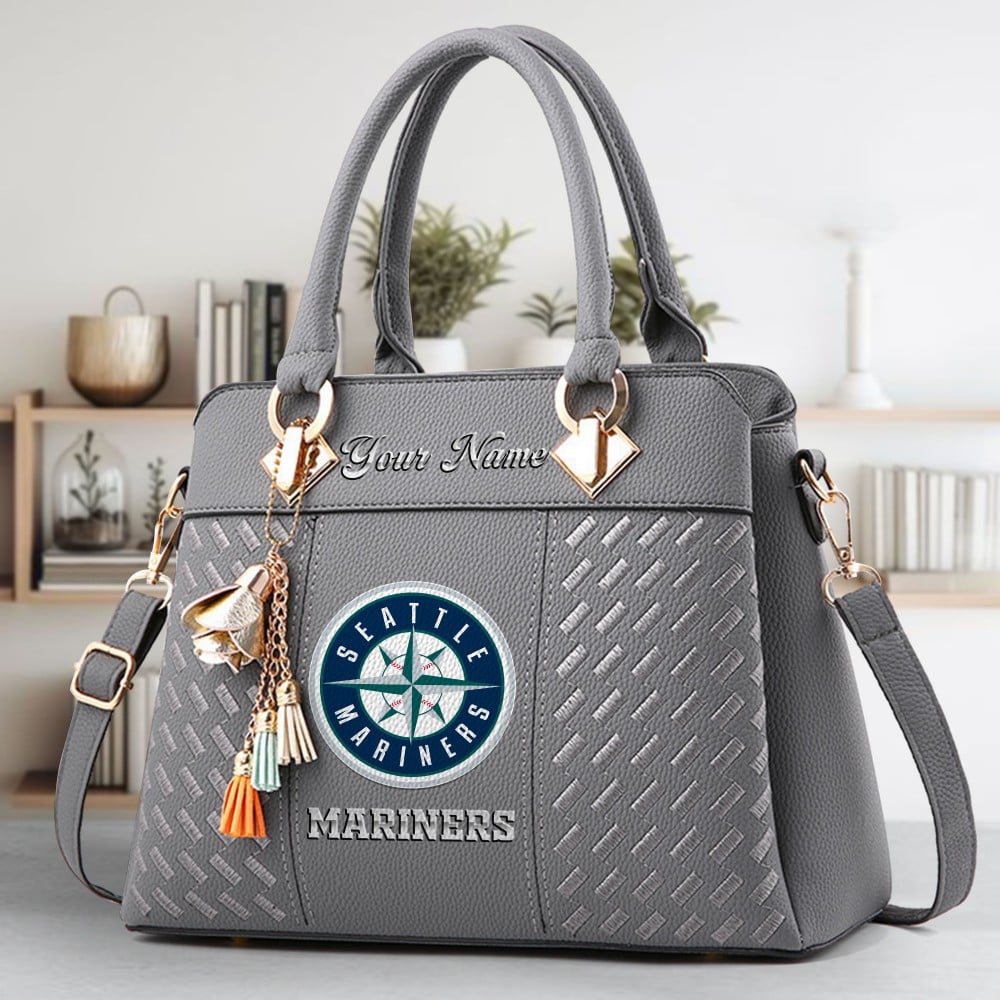LIMITED EDITION - NEW CUSTOMIZED MLB14 SMS SEATTLE MARINERS WOMEN'S HANDBAGS MULTICOLOR