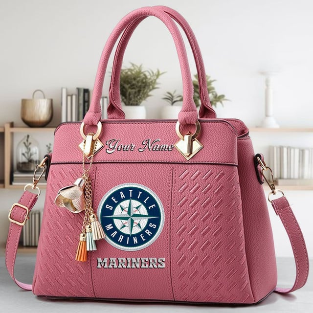 LIMITED EDITION - NEW CUSTOMIZED MLB14 SMS SEATTLE MARINERS WOMEN'S HANDBAGS MULTICOLOR