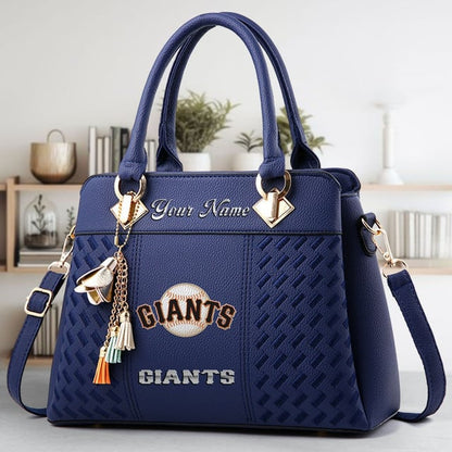 LIMITED EDITION - NEW CUSTOMIZED MLB06 SFG SAN FRANCISCO GIANTS WOMEN'S HANDBAGS MULTICOLOR