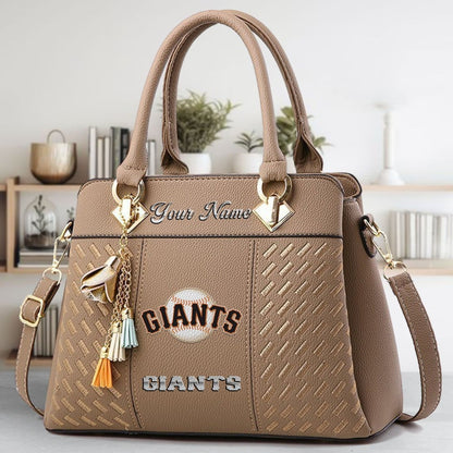 LIMITED EDITION - NEW CUSTOMIZED MLB06 SFG SAN FRANCISCO GIANTS WOMEN'S HANDBAGS MULTICOLOR