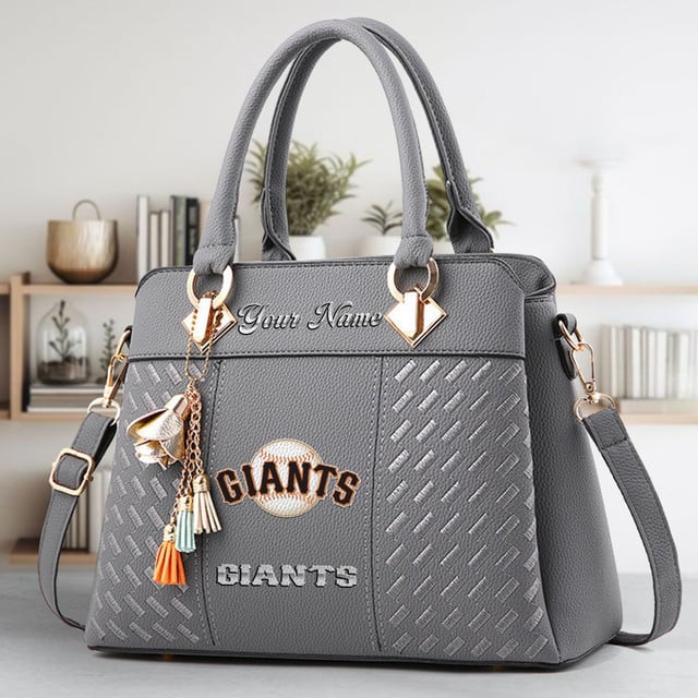 LIMITED EDITION - NEW CUSTOMIZED MLB06 SFG SAN FRANCISCO GIANTS WOMEN'S HANDBAGS MULTICOLOR