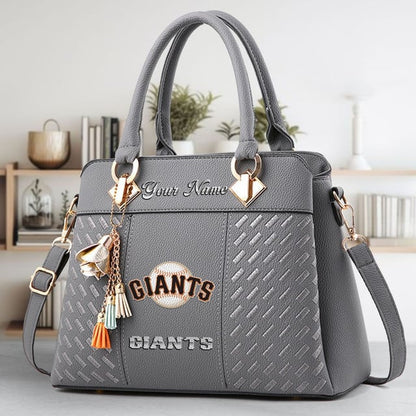 LIMITED EDITION - NEW CUSTOMIZED MLB06 SFG SAN FRANCISCO GIANTS WOMEN'S HANDBAGS MULTICOLOR